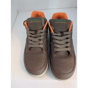 Hytest Men's Leather Upper Steel toe Safety Work Boots Size 10W